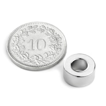 Ringmagneet Ø 10/5 mm, hoogte 5 mm