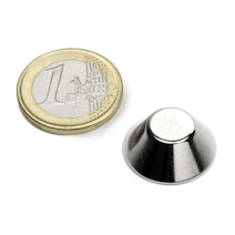 Konische magneet Ø 20/10 mm, hoogte 8 mm, houdt ca. 4,9 kg