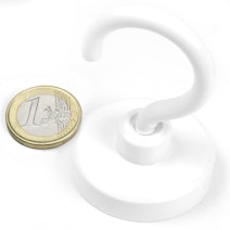 Crochet magnétique blanc Ø 40,3 mm