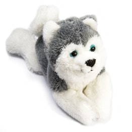 Peluche magnetici husky, con magneti cuciti all'interno