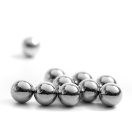 Steel balls Ø 8 mm not magnets!, ferromagnetic, nickel-plated