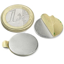 Schijfmagneet zelfklevend Ø 20 mm, hoogte 1 mm