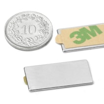 Quadermagnet selbstklebend 25 x 12 x 1 mm