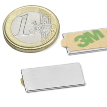 Block magnet self-adhesive 25 x 12 x 1 mm