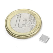 Parallélépipède magnétique 5 x 5 x 1,2 mm, tient env. 450 g