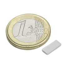 Quadermagnet 10 x 4 x 1,2 mm, hält ca. 700 g