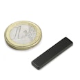 Q-30-07-2.5-HE Quadermagnet 30 x 7 x 2,5 mm, hitzebeständig, hält ca. 2,1 kg, Neodym, 38H, Epoxidharz-beschichtet