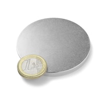 Disc magnet Ø 60 mm, height 5 mm, holds approx. 21 kg