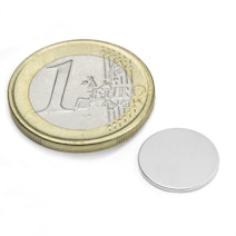 Disc magnet Ø 13 mm, height 1 mm, holds approx. 910 g