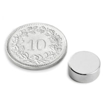 Schijfmagneet Ø 10 mm, hoogte 4 mm