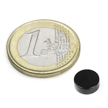 Scheibenmagnet Ø 8 mm, Höhe 3 mm, hält ca. 1,5 kg