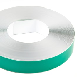 Metal tape self-adhesive white 35 mm self-adhesive surface for magnets, rolls of 1 m / 5 m / 25 m, roll at 25 m