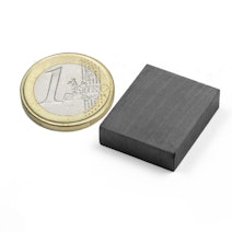 Blokmagneet 25 x 20 x 6 mm, houdt ca. 1,2 kg