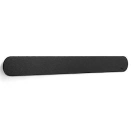 Barra metálica adhesiva silwy 50 cm base adherente para imanes, con revestimiento de piel sintética, negro