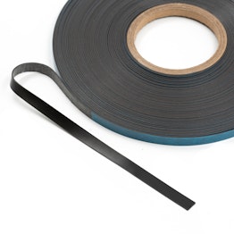 Ferrous tape self-adhesive 25 m x 10 mm self-adhesive surface for magnets, rolls of 25 m each, black