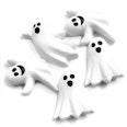 Ghost magnets  ghost-shaped fridge magnets, set of 5