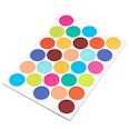 Magnetic dots 'Element Flex Dot' self-adhesive  self-adhesive surfaces for magnets, 28 dots, multi-colour, not a magnet!