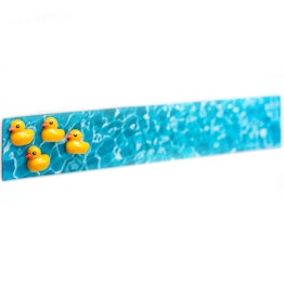 Metal tape ‘Story Box Ducky’ with magnets self-adhesive, incl. 4 decorative magnets, in the shape of ducks