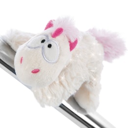 MagNICI plush magnetic animals unicorn Theodor with snowsuit, with sewn-in magnets, approx. 12 cm