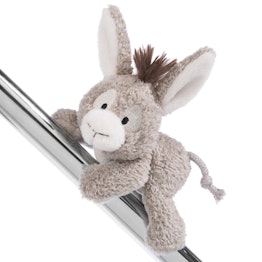 MagNICI plush magnetic animals donkey Donkeylee, with sewn-in magnets, approx. 12 cm