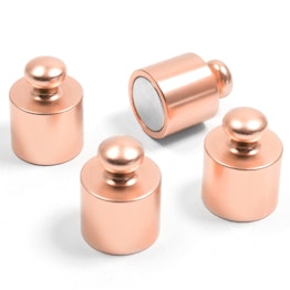 Fridge magnets 'Balance' copper-coloured max. load on the wall 400 g, set of 4