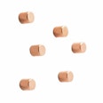 Decorative magnets 'Bolt' copper-coloured  holds approx. 200 g, ø 7 mm, set of 6