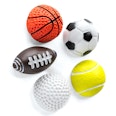 Fridge magnets 'Sports'  in the shape of athletic balls, set of 5