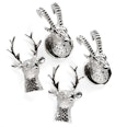 Decorative magnets 'Alpine'  deer and ibex-shaped, set of 4