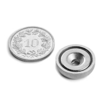 Countersunk pot magnet Ø 16 mm