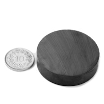 Disque magnétique Ø 40 mm, hauteur 10 mm, tient env. 2.4 kg