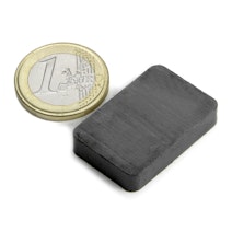 Block magnet 30 x 20 x 6 mm, holds approx. 1,4 kg