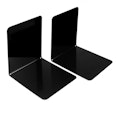 Bookends magnetic  metal, set of 2, black