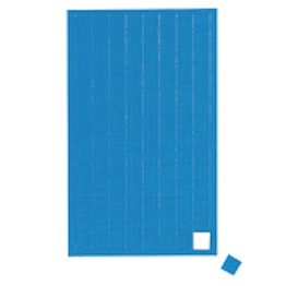 Magnetic symbols Square small magnetic squares for whiteboards & planning boards, 112 symbols per sheet, blue