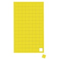 Magnetic symbols Square small  magnetic squares for whiteboards & planning boards, 112 symbols per sheet, yellow