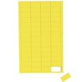 Magnetic symbols Rectangle small  magnetic rectangles for whiteboards & planning boards, 56 symbols per sheet, yellow