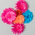 Create your own flower magnets from paper