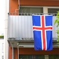 Flag holder for the balcony