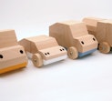 Modular wooden toy cars